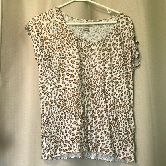 Lucky Brand Tops - DONATING SOON! Lucky Brand Cheetah blouse🐆